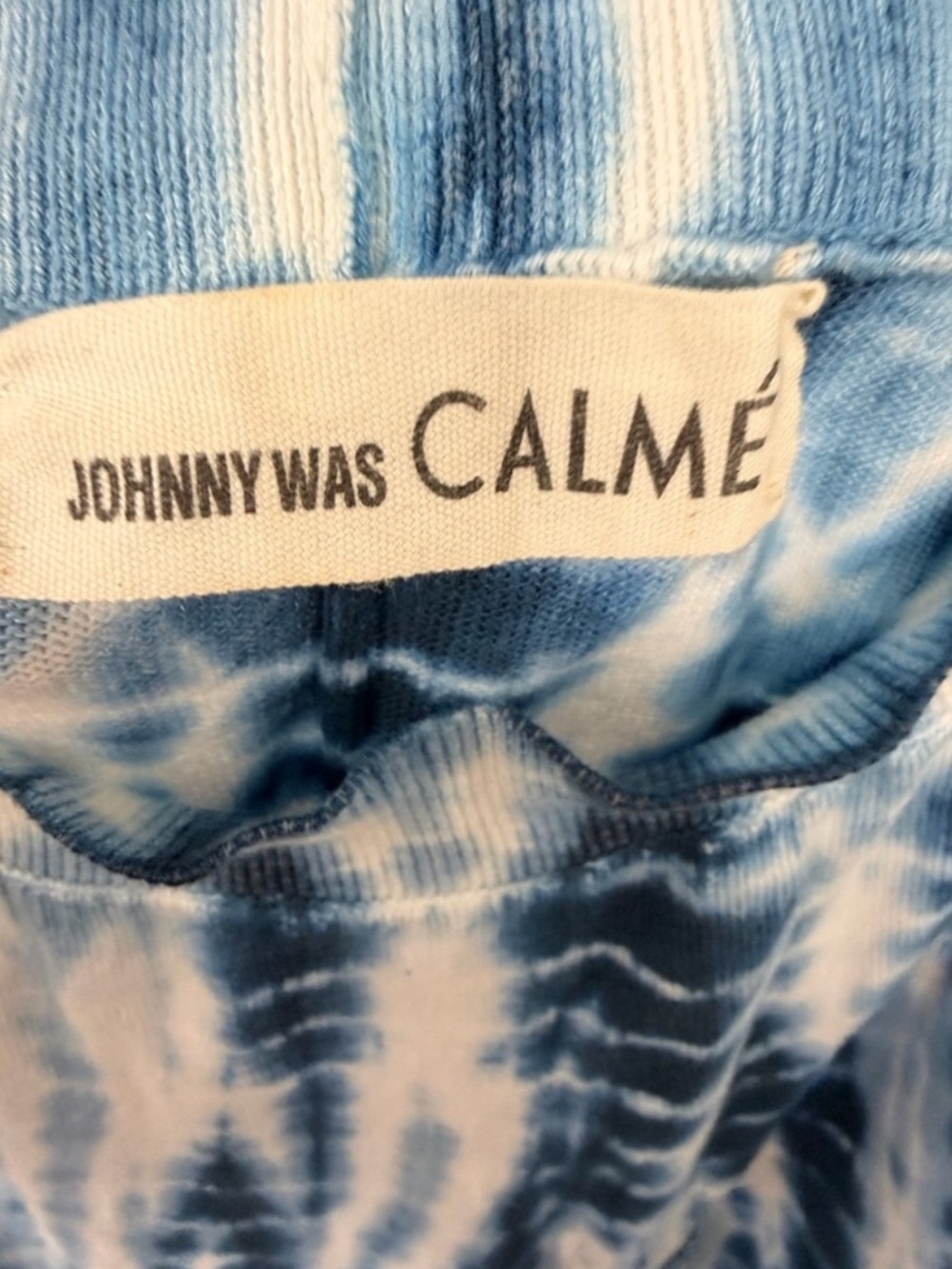 Johnny Was Blue Tie-Dye Jumpsuit
